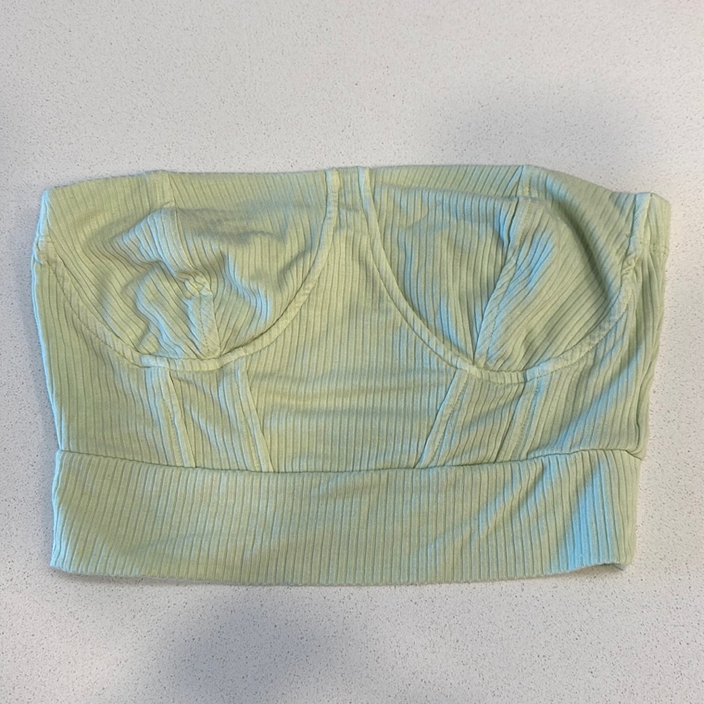 Emma and Sam Green corset top